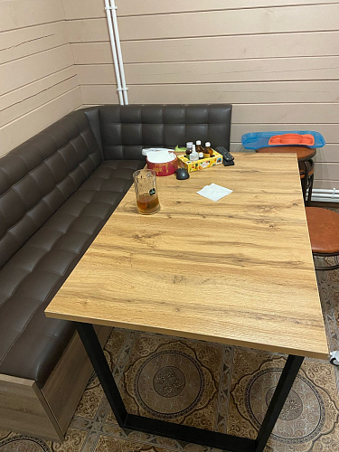 Деревянный стол Лота Лофт 120х75 белый матовый / дуб крафт золотой фото покупателя 89