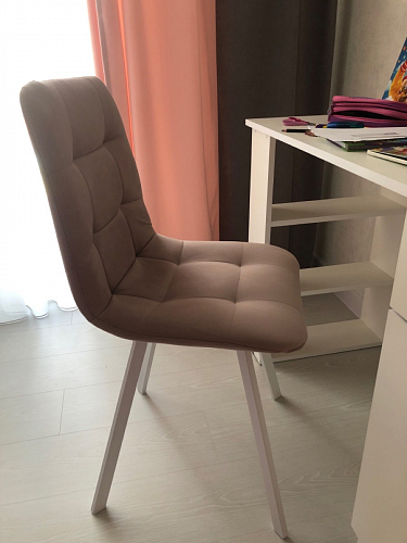 Стул на металлокаркасе Чилли К черный / зеленый фото покупателя 70