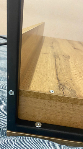 Письменный стол Лео Лофт черный матовый / дуб делано темный фото покупателя 17