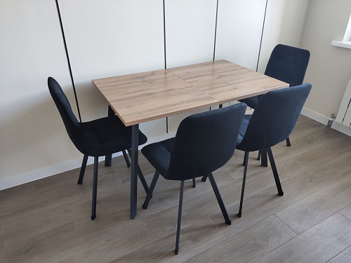 Стул на металлокаркасе Чилли К кирпичный / черный фото покупателя 324