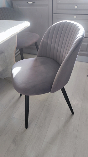 Стул на металлокаркасе Gabi 1 light purple / black фото покупателя 190