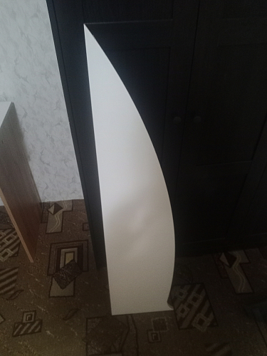 Компьютерный стол Ганор левый дуб вотан / белый  - Уцененный экземпляр фото покупателя 11