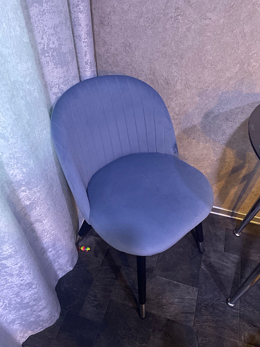 Стул на металлокаркасе Gabi dark beige / black / silver фото покупателя 569