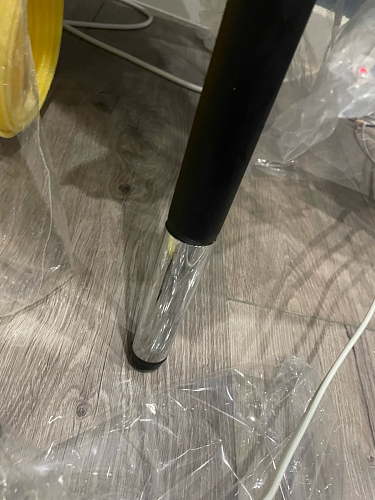 Стул на металлокаркасе Gabi 1 light blue / black / gold фото покупателя 527