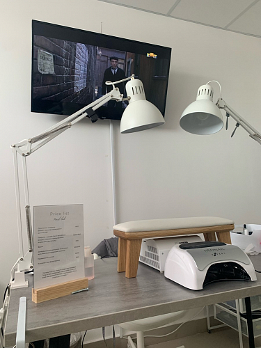 Стол Тринити Лофт 120 32 мм бетон / черный матовый фото покупателя 193