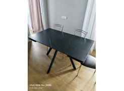 Керамический стол Вилли 140 (200) х 80 белый мрамор alpin white / snow white / белый фото покупателя 15