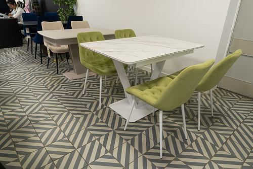 Стол на тумбе Бугун обсидиан / черный из шоурума 4