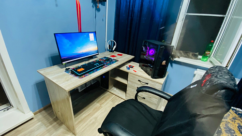 Компьютерный стол КСТ-109П правый венге фото покупателя 12