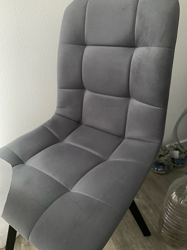 Стул на металлокаркасе Чилли синяя ткань / белый фото покупателя 1055