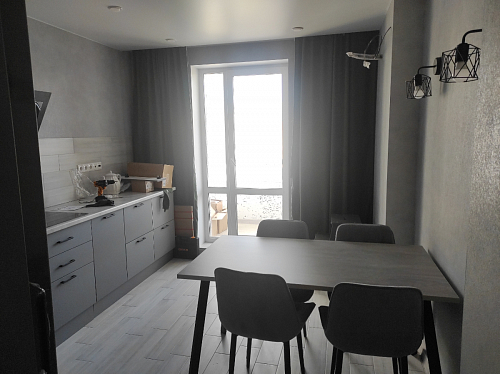 Стол Тринити Лофт 120 32 мм дуб галифакс табако / черный матовый фото покупателя 745