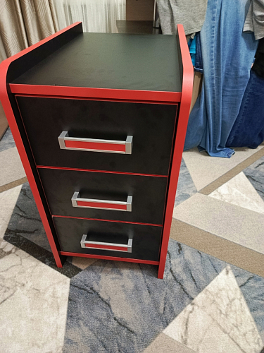 Тумба Ханна черная / красная  - Уцененный экземпляр фото покупателя 111