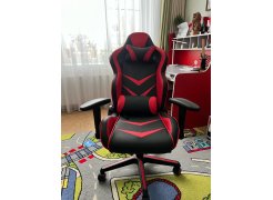 Компьютерное кресло Racer черное / голубое фото покупателя 79