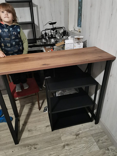 Барная стойка Дилан Лофт 120х60х110 бетон фото покупателя 137