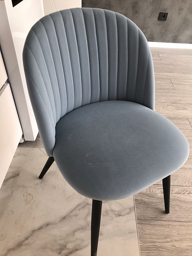 Стул на металлокаркасе Gabi 1 light purple / black / gold фото покупателя 168