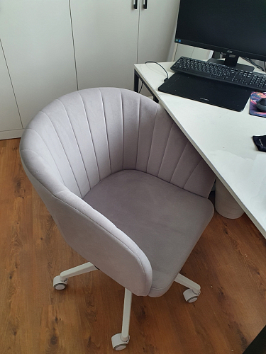 Компьютерное кресло Тибо 01 светло-коричневый / черный фото покупателя 2