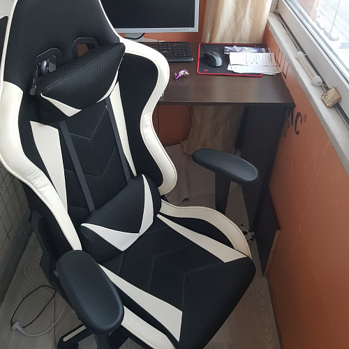 Компьютерное кресло Kano черное / красное фото покупателя 16