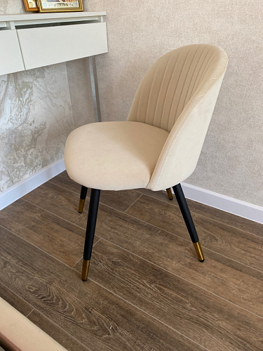 Стул на металлокаркасе Gabi 1 темно-серый / черный фото покупателя 192