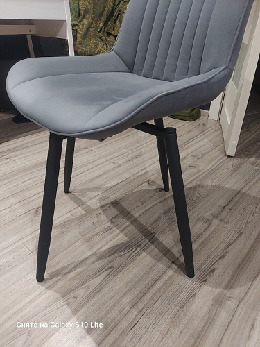 Стул на металлокаркасе Седа К латте / черный фото покупателя 298