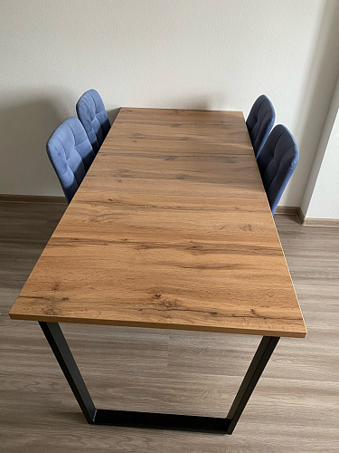 Деревянный стол Лота Лофт 120x75 дуб крафт табачный / черный матовый фото покупателя 867