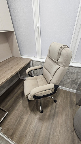 Компьютерное кресло Bergamo велюр бежевое фото покупателя 6