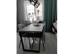 Стол Лота Лофт 140 25 мм черный матовый / бетон фото покупателя 92