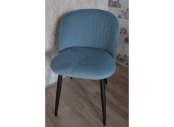 Стул на металлокаркасе Gabi blue / black фото покупателя 23