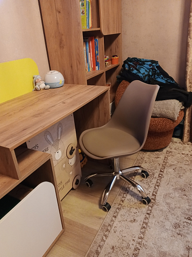 Компьютерное кресло Kolin с подушкой clear / white фото покупателя 225