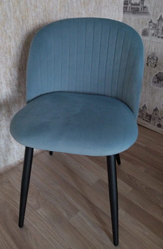 Стул на металлокаркасе Gabi gray / black фото покупателя 871