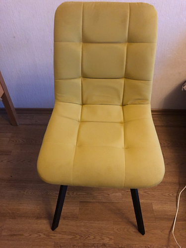 Стул на металлокаркасе Чилли К темно-серый (velutto 32) / черный фото покупателя 256