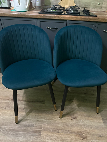 Стул на металлокаркасе Gabi gray / black фото покупателя 574