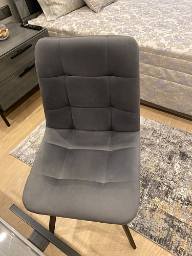 Стул на металлокаркасе Чилли синяя ткань / белый фото покупателя 911