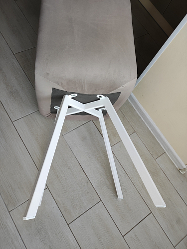 Стул на металлокаркасе Чилли К черный / зеленый фото покупателя 448