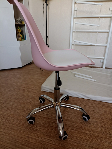 Компьютерное кресло Kolin с подушкой clear / white фото покупателя 243