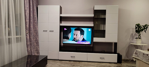 Готовая гостиная Jimenez дуб венге / белый глянец фото покупателя 33