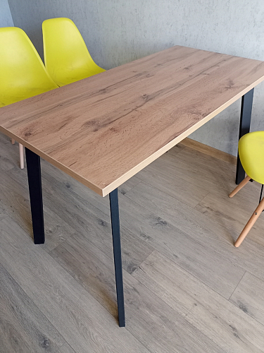 Стол Тринити Лофт 120 32 мм бетон / черный матовый фото покупателя 670