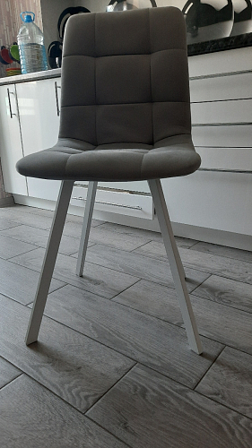 Стул на металлокаркасе Чилли зеленый / черный фото покупателя 817