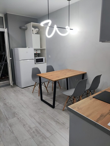 Деревянный стол Лота Лофт 140х80 дуб крафт табачный / черный матовый фото покупателя 824