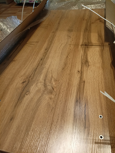 Стол Тринити Лофт 120 32 мм бетон / черный матовый фото покупателя 76