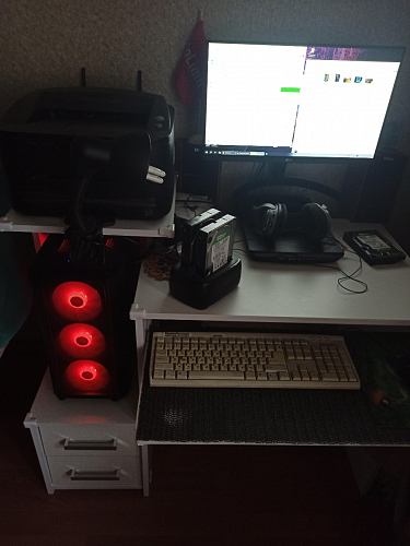 Компьютерный стол Джаз-24 левый дуб молочный фото покупателя 131