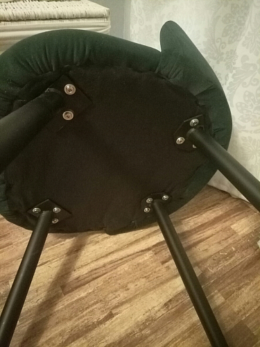 Стул на металлокаркасе Gabi dark beige / black / silver фото покупателя 965