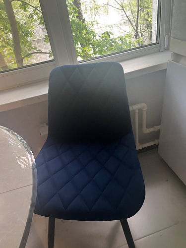 Комплект из "МР Стул Баодин К б/к латте (velutto 08) / черный каркас , 4 шт" фото покупателя 17