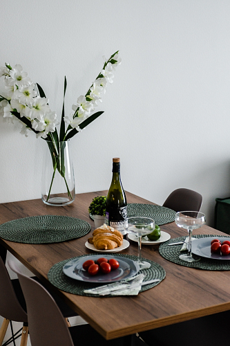 Стол Тринити Лофт 120 32 мм бетон / черный матовый фото покупателя 220