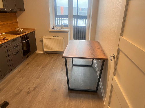 Стол Лота Лофт 140 25 мм черный матовый / бетон фото покупателя 533