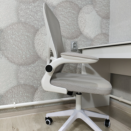 Компьютерное кресло Konfi light gray / blue / white фото покупателя 266