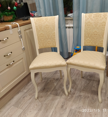 Деревянный стул Фабиано белый / бежевый фото покупателя 10