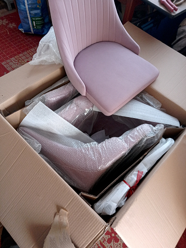 Стул на металлокаркасе Kora beige / black фото покупателя 485