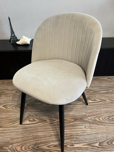 Стул на металлокаркасе Gabi 1 dark gray / black фото покупателя 821