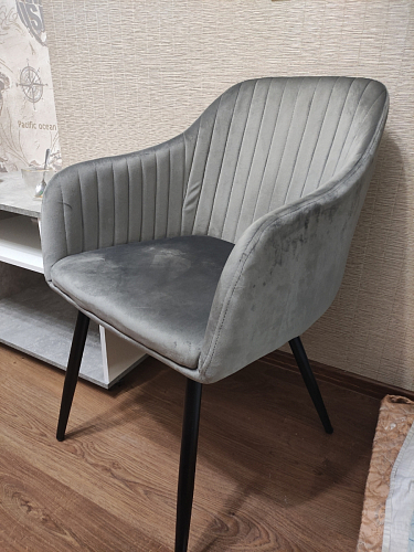 Стул на металлокаркасе Slam dark beige фото покупателя 129