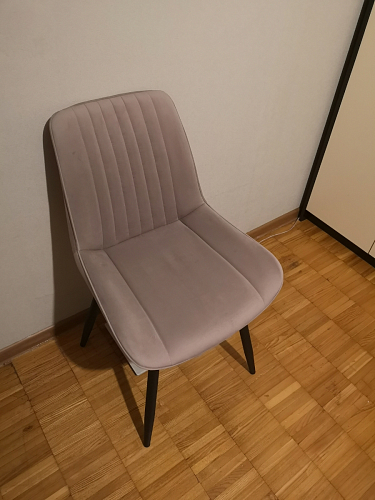 Стул на металлокаркасе Седа К латте / черный фото покупателя 37