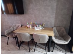 Деревянный стол Лота Лофт 120(160)х75 черный матовый / бетон светлый фото покупателя 969